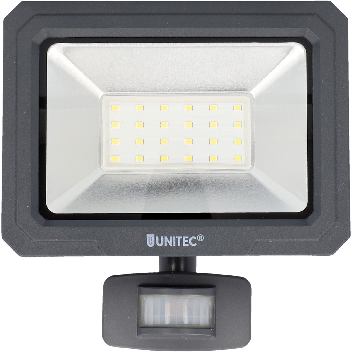 Unitec LED Wandstrahler mit Bewegungsmelder 30W 2400lm anthrazit Bild 2
