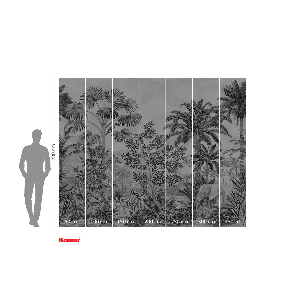 Komar  Vlies Fototapete Jungle Evolution 350x280 cm Bild 3