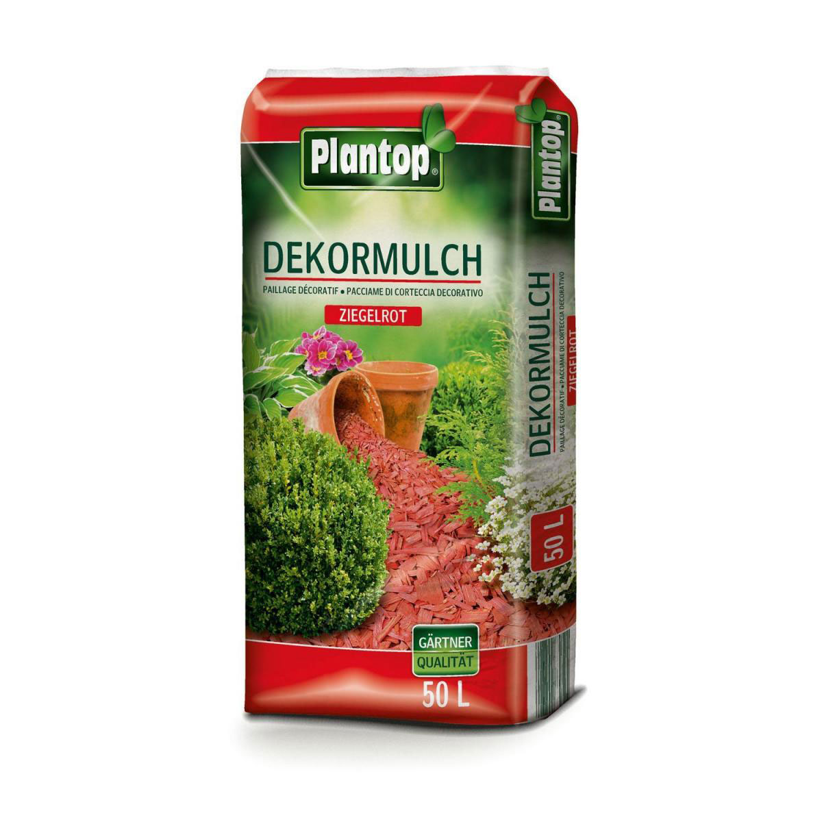 PLANTOP Dekormulch ziegelrot 50 l