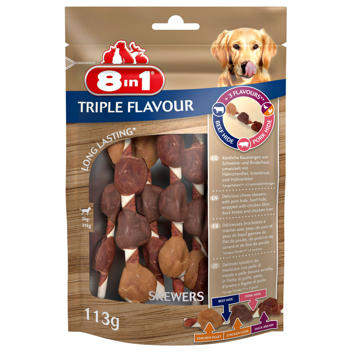 8in1  Triple Flavour Skewers 6 Stück