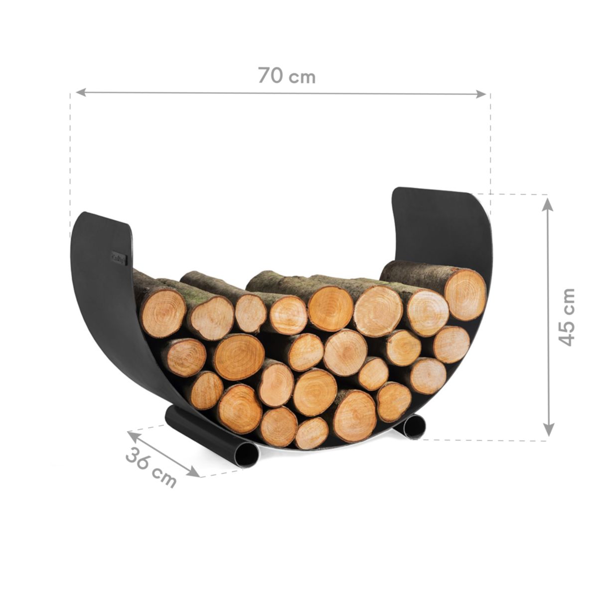 CookKing Kaminholzregal Turyn 70 36x70x45 cm Bild 4