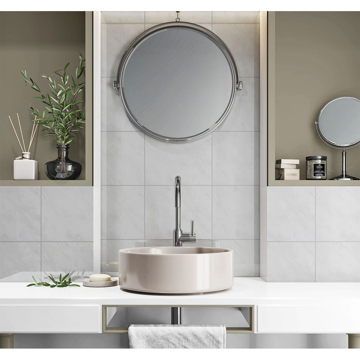 Wandfliese Uranus glänzend 20 x 25 x 0,68 cm marmoriert Bild 2