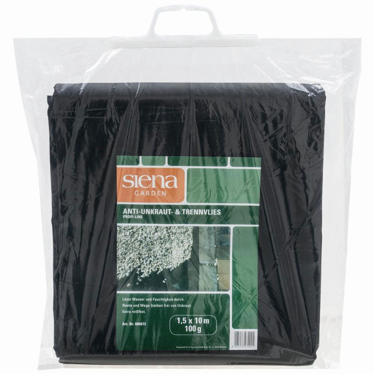 Siena Garden Anti-Unkrautvlies Profi-Line 1,5 x 10 m 100 g schwarz