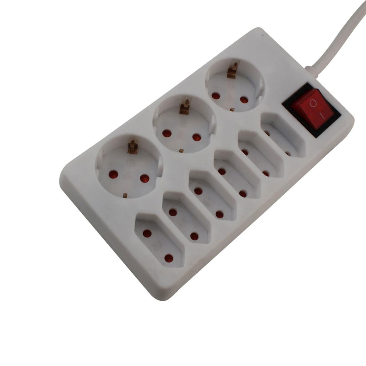 Unitec Steckdosenleiste 9-fach 1,4m weiß