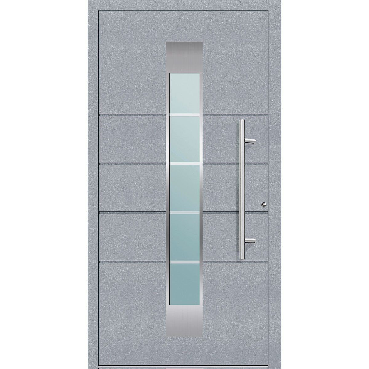 Aluminium-Haustür Turin anthrazit rechts auf Maß