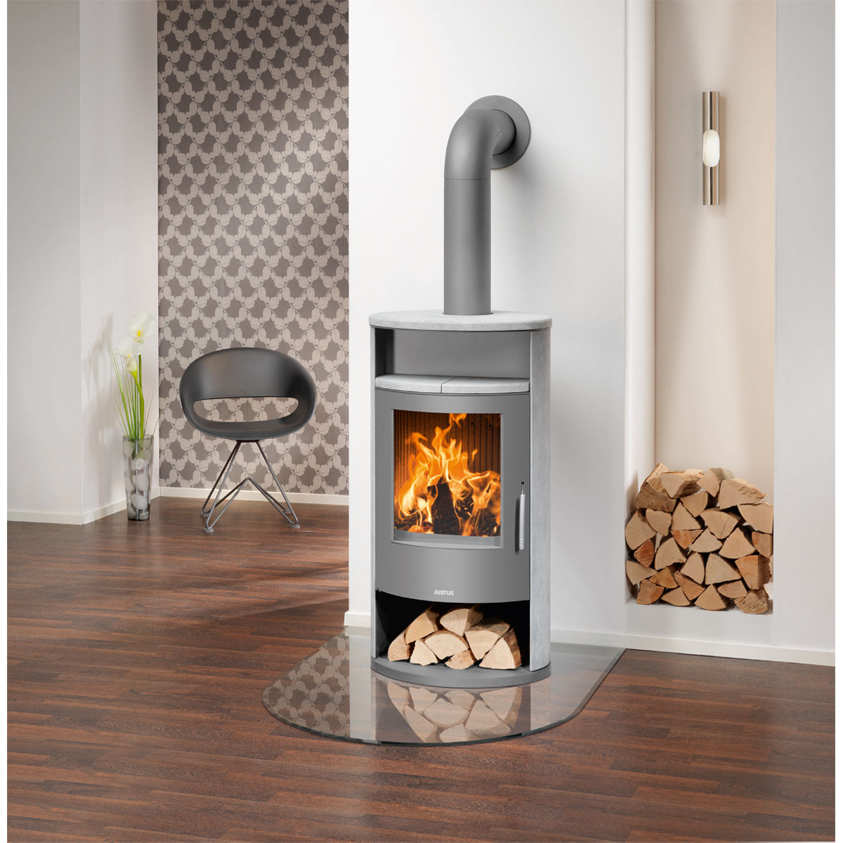 Justus Kaminofen Island 7 Speckstein Bild 2