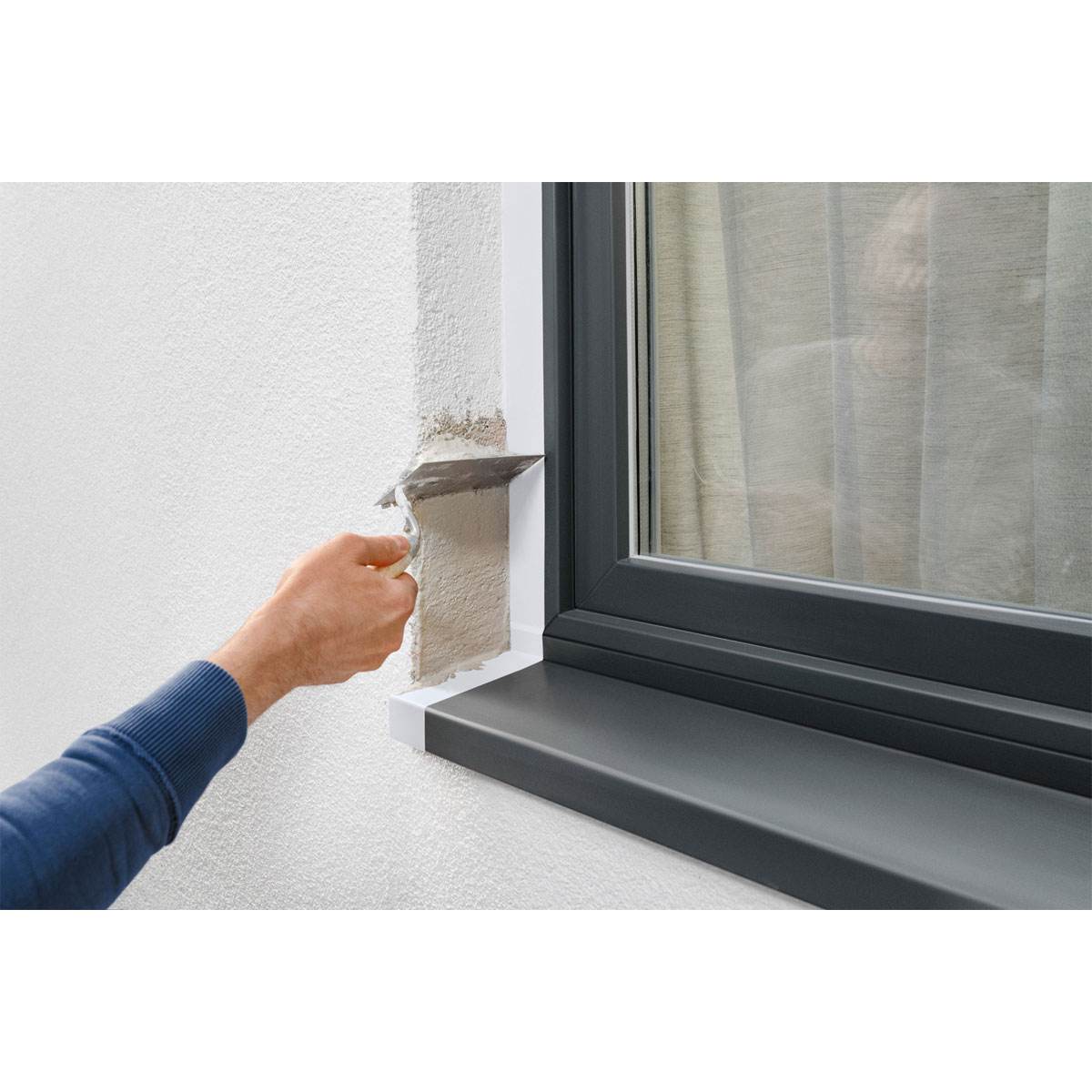 Tesa  Putzband PE weiß 33m x 50mm Bild 3