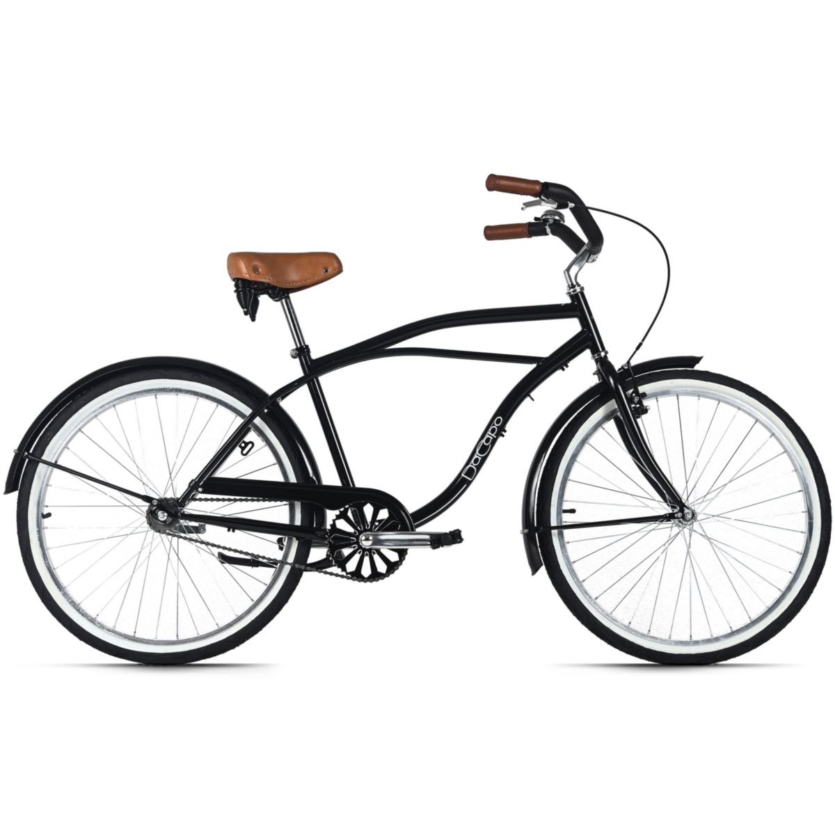 DaCapo Beachcruiser Herren 26" Beach Schwarz 1 Gang RH 46 cm