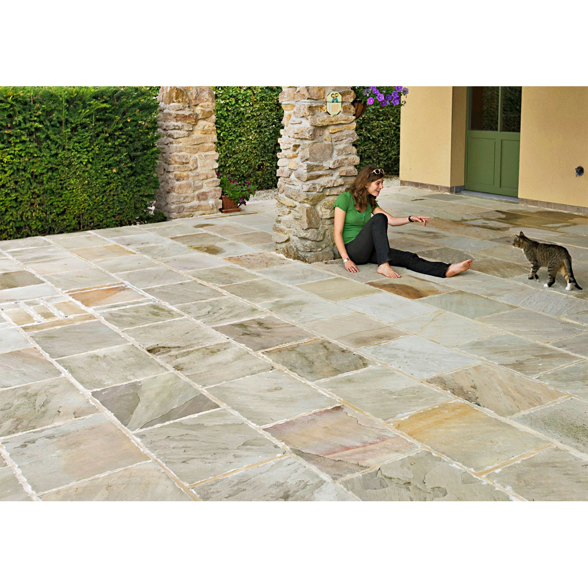 Palisade Sandstone Gaya naturgespalten 10 x 10 x 25 cm Bild 3