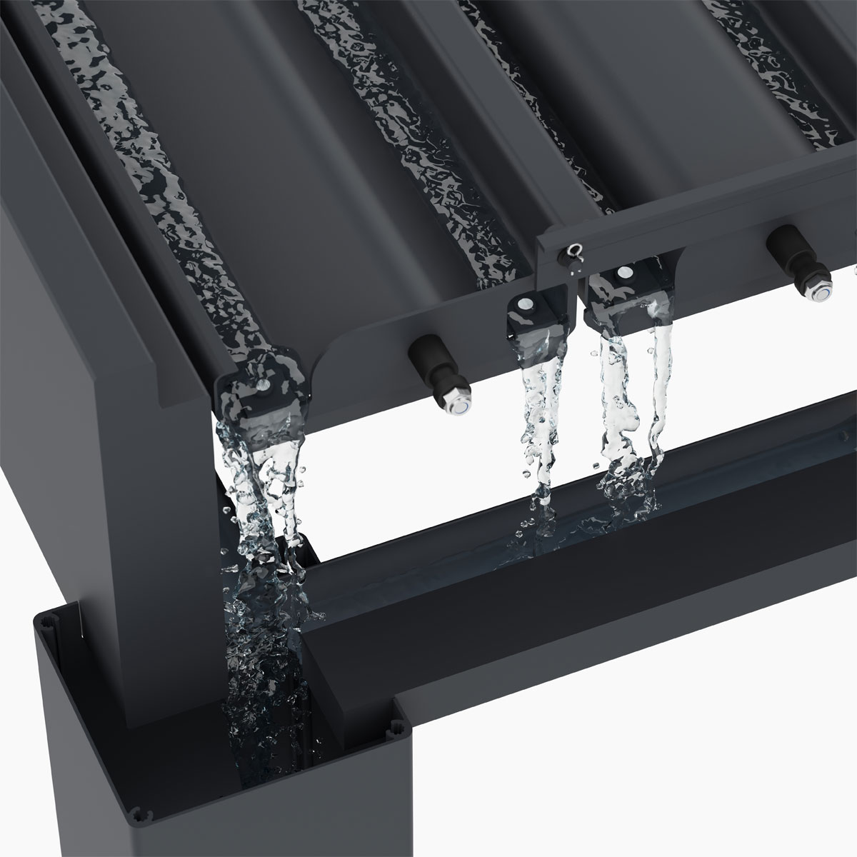 Paragon Outdoor Outdoor Pergola Grand Tuscan 1214 370x433x256cm Anthrazit Bild 7