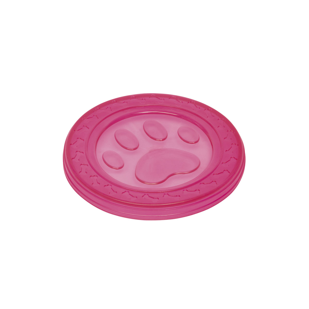 TPR Fly-Disc Paw pink 22 cm