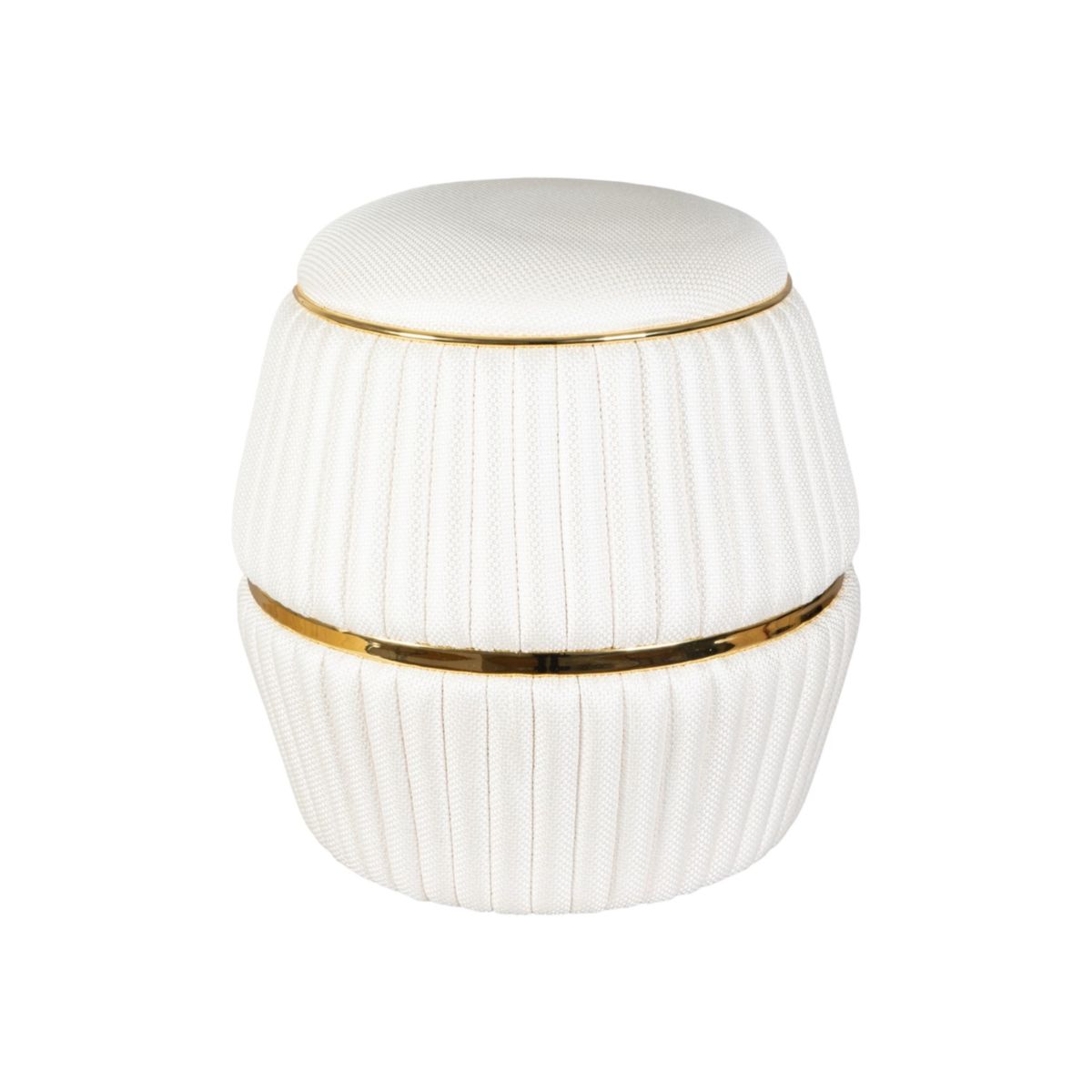 Hocker Doric 245 elfenbein gold Bild 2