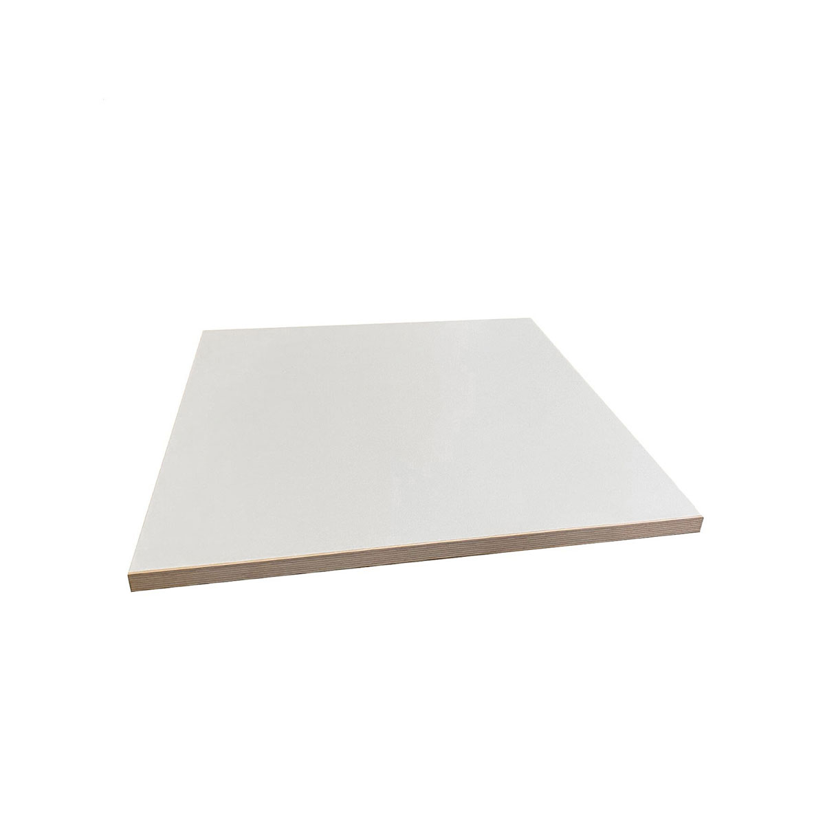 Multiplexplatte Tischplatte weiß 65 x 65 x 2,7 cm