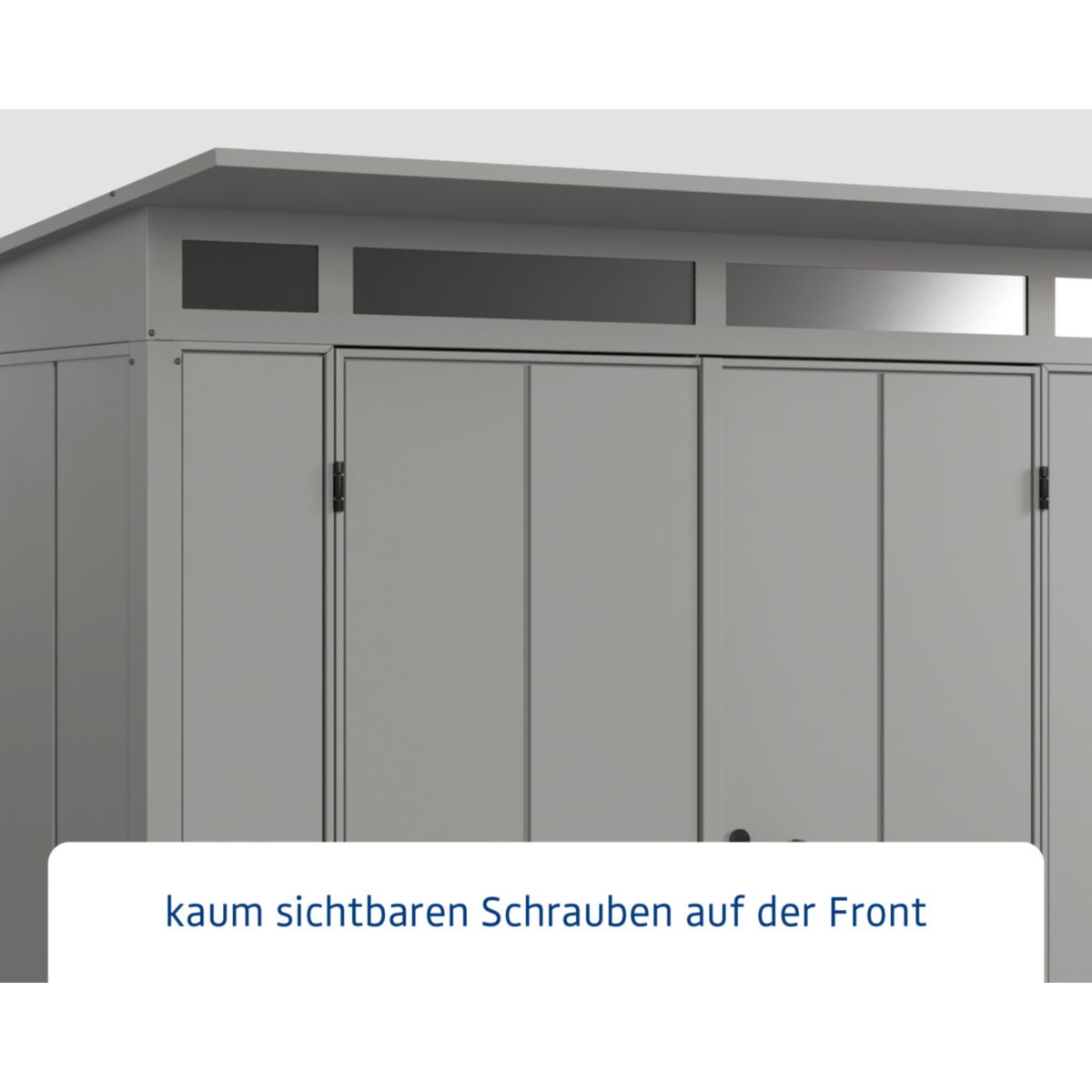 EcoStar  Gerätehaus Elegant-PTyp 2RAL9007 2 flg Bild 4