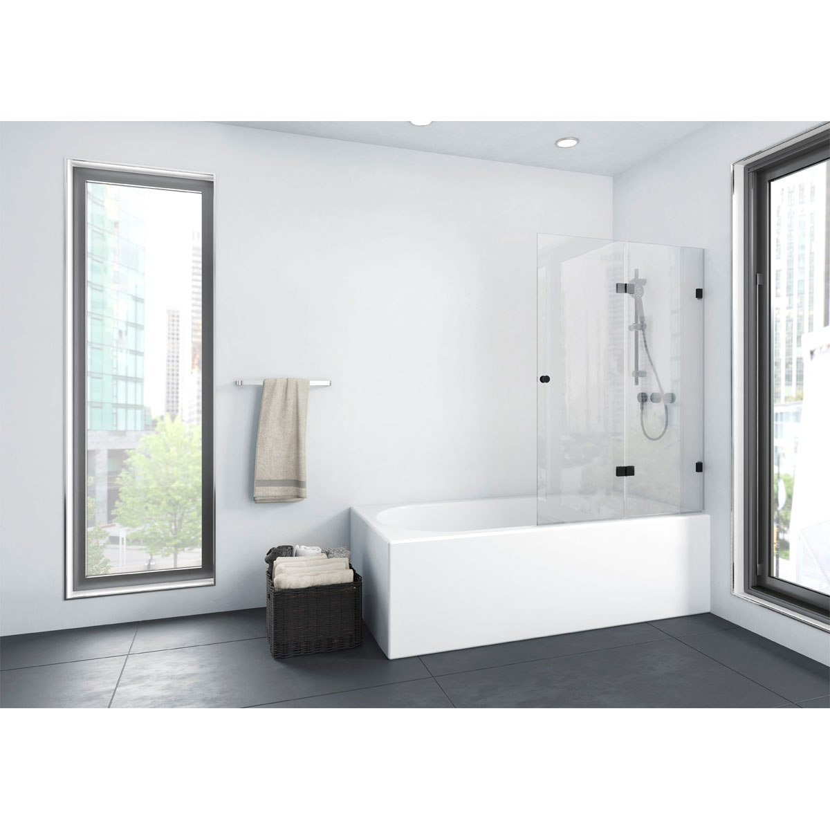 Aurlane Badewannenfaltwand Black Soul 2 100 x 140 cm Bild 5