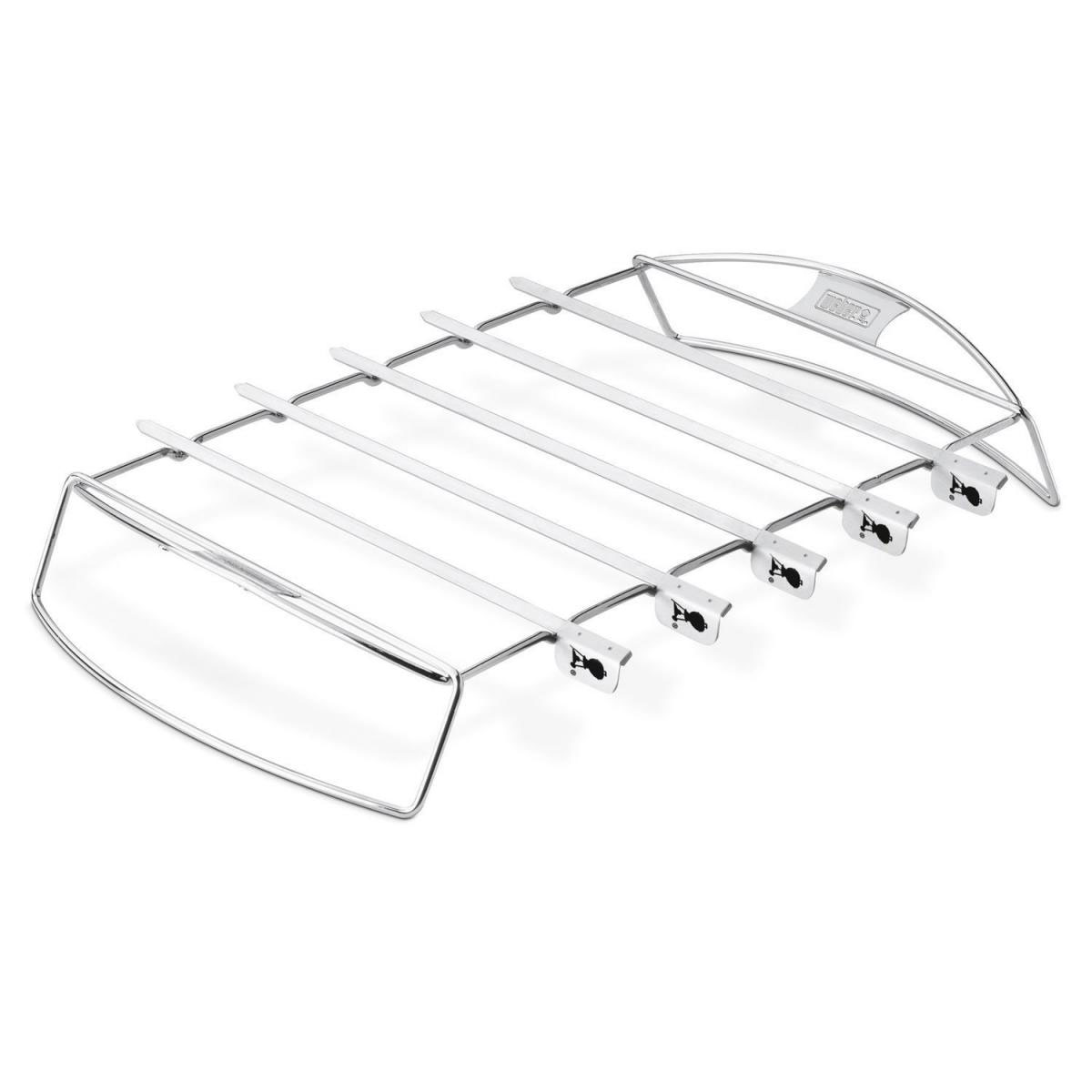 Weber Schaschlik-Set 5 Spieße mit Gestell aus Edelstahl Bild 1