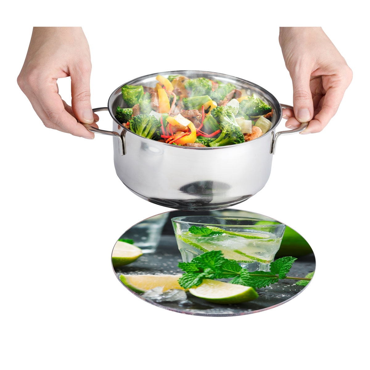 Wenko Topfuntersetzer Mojito 20 cm Glas Bild 2