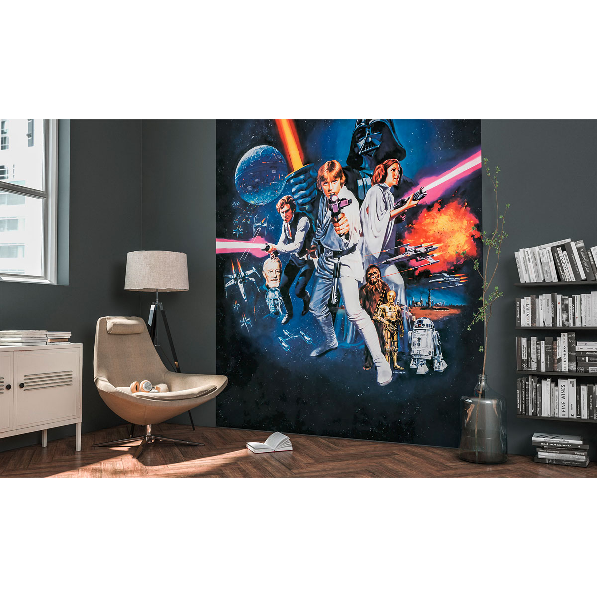 Komar  Vlies Fototapete Star Wars Poster Classic 1 200x250 cm