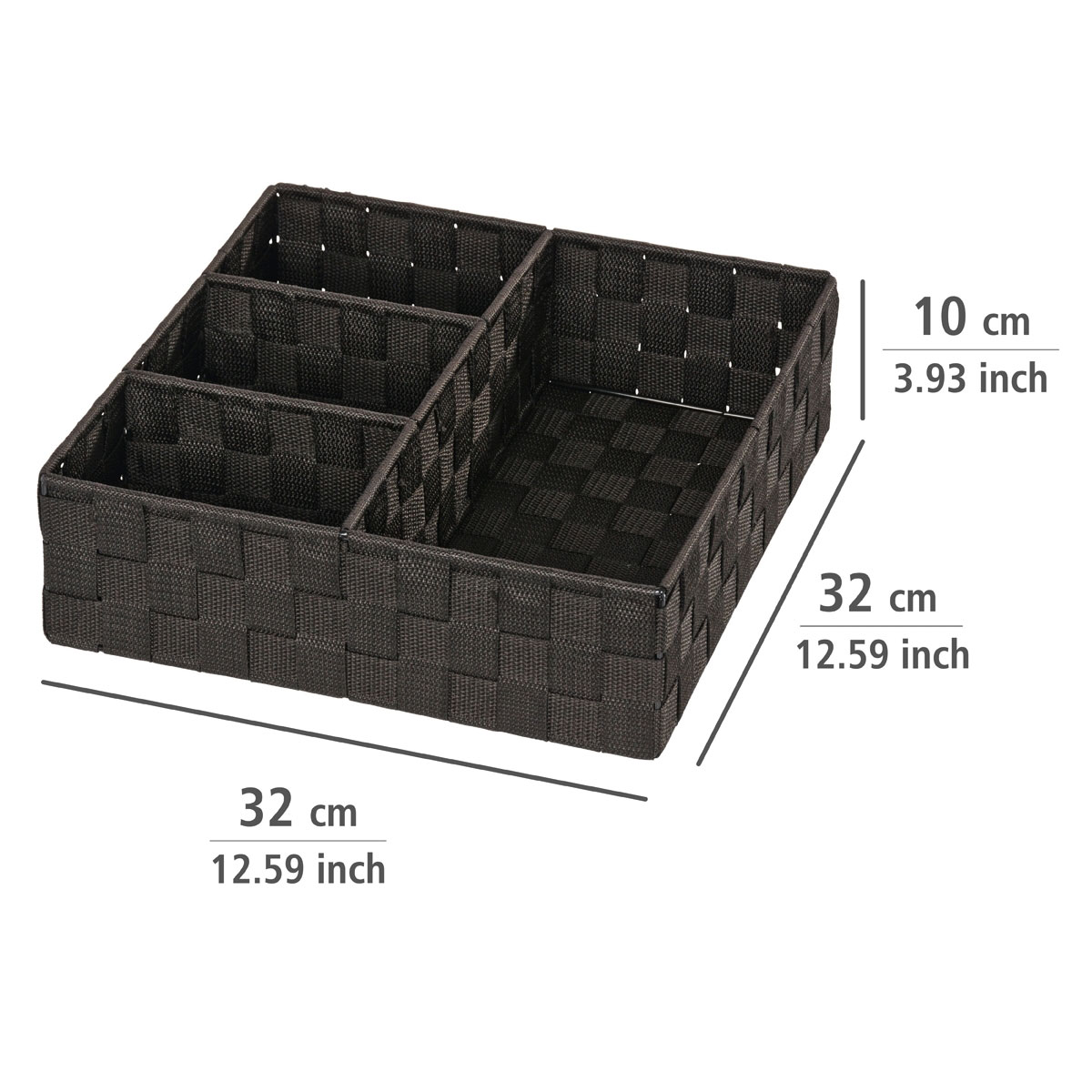 Wenko Organizer Adria schwarz 4 Fächer Bild 4