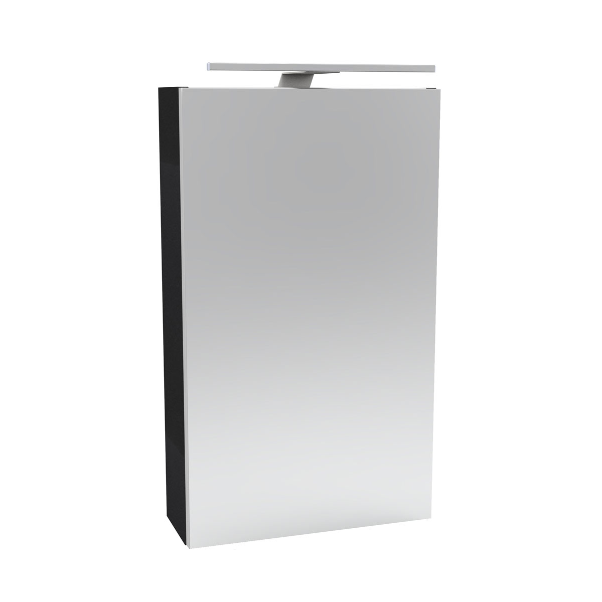 Fackelmann  Gäste-WC Spiegelschrank rechts SBC 400 x 680 x 153 mm anthrazit Bild 1