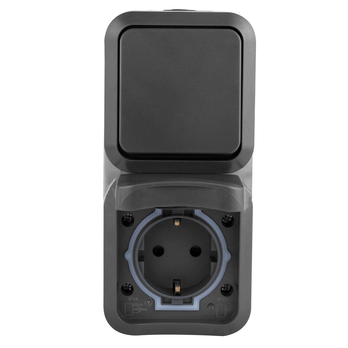 REV Ritter Kombi A/W-Schalter + Steckdose AquaStorm senkrecht