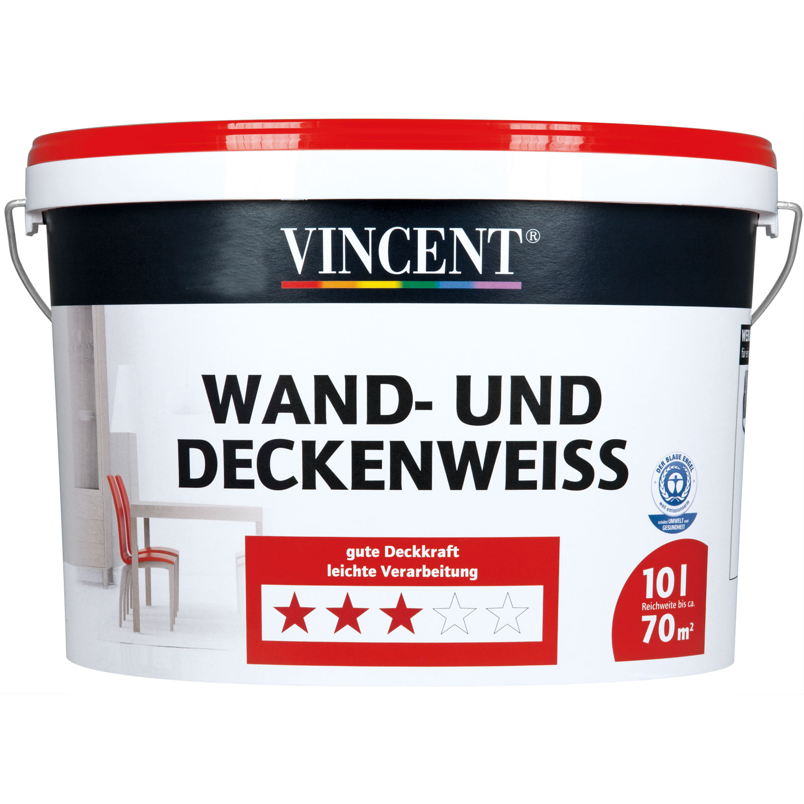 Vincent Wand- und Deckenweiß 10 L