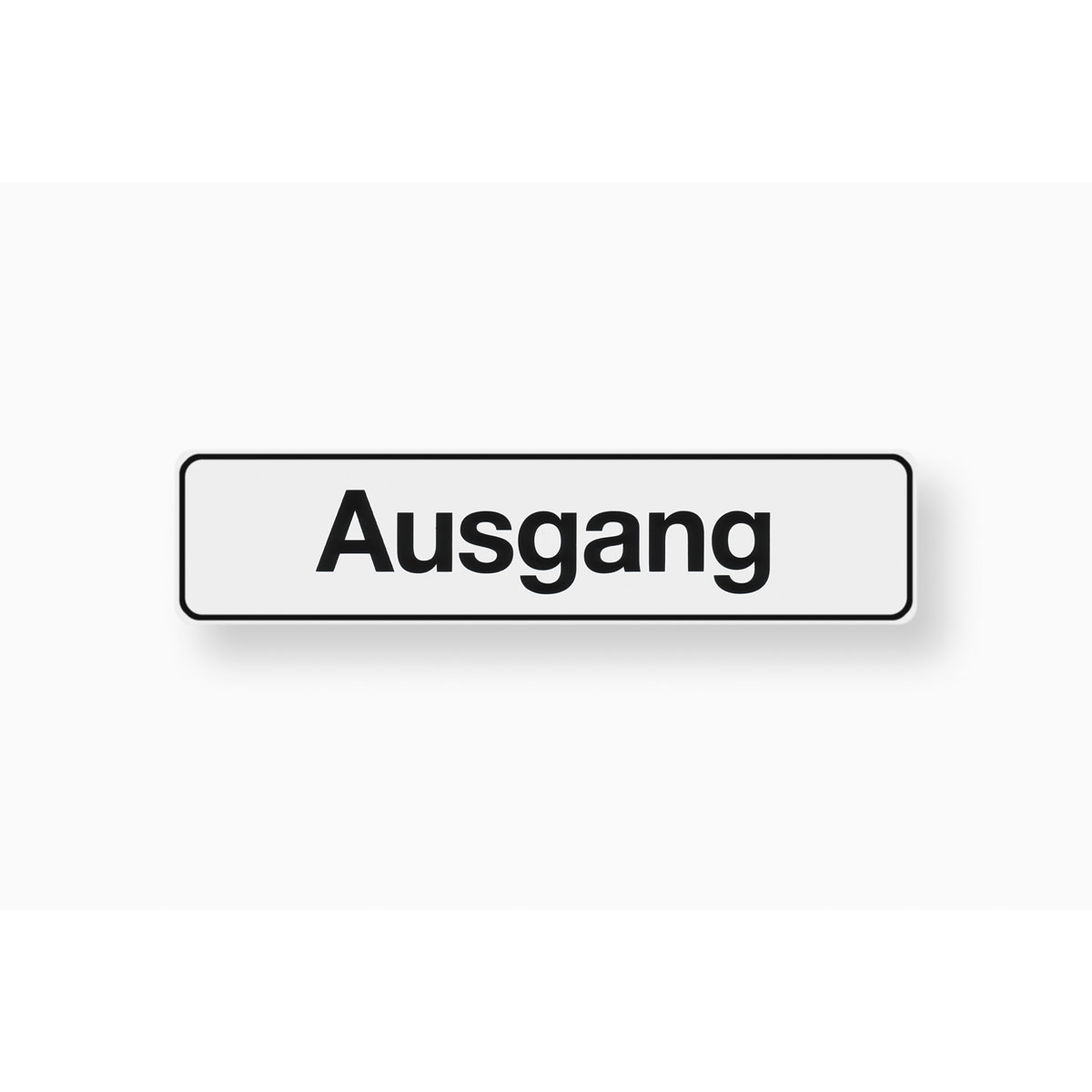 Metafranc Hinweisschild Ausgang Kunststoff weiß
