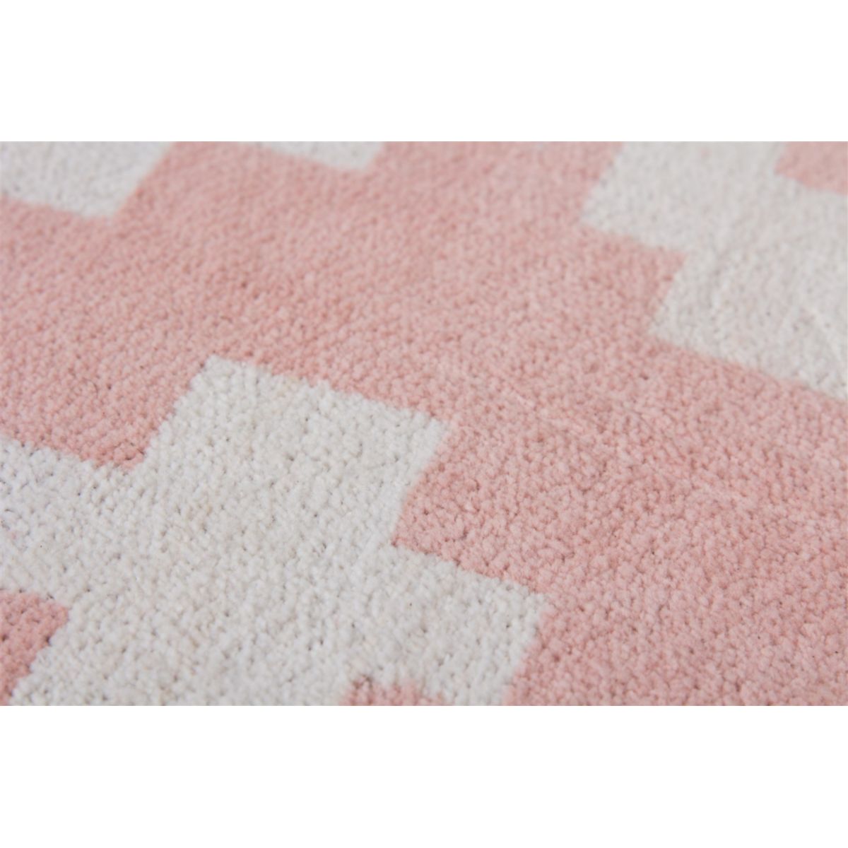 Pouf und Kissen Set Unwind 260 weiss pastellrosa 80x80cm Bild 5