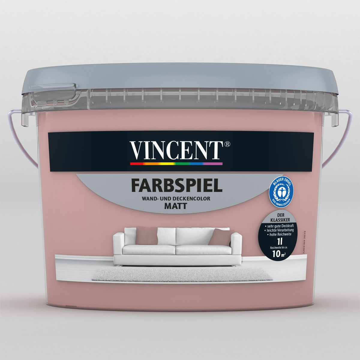 Vincent Farbspiel Altrosa matt 1 L