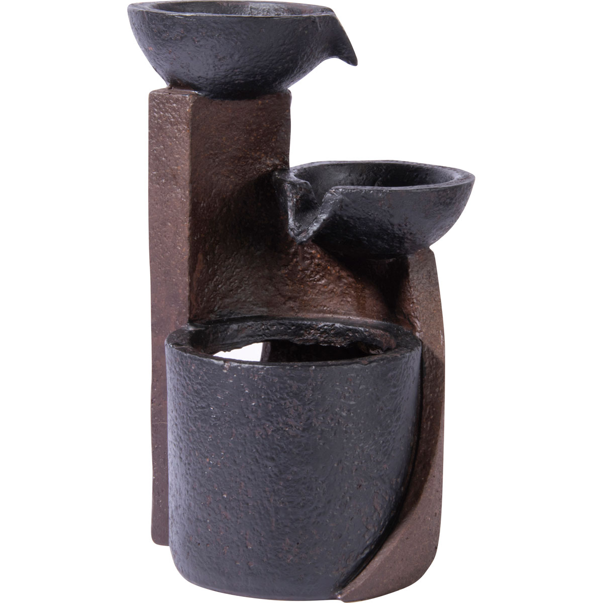 dobar Zimmerbrunnen 14,2 x 22 x 14,2 cm dunkelgrau-schwarz Bild 5