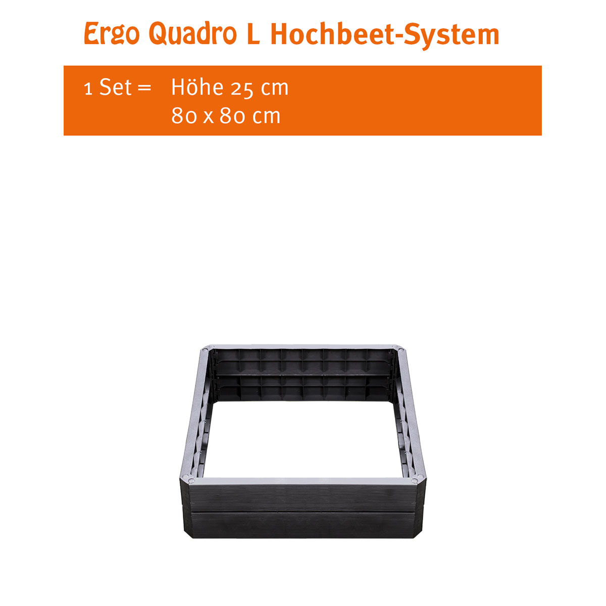 Garantia  Hochbeet-System Ergo Quadro anthrazit Größe L Bild 5