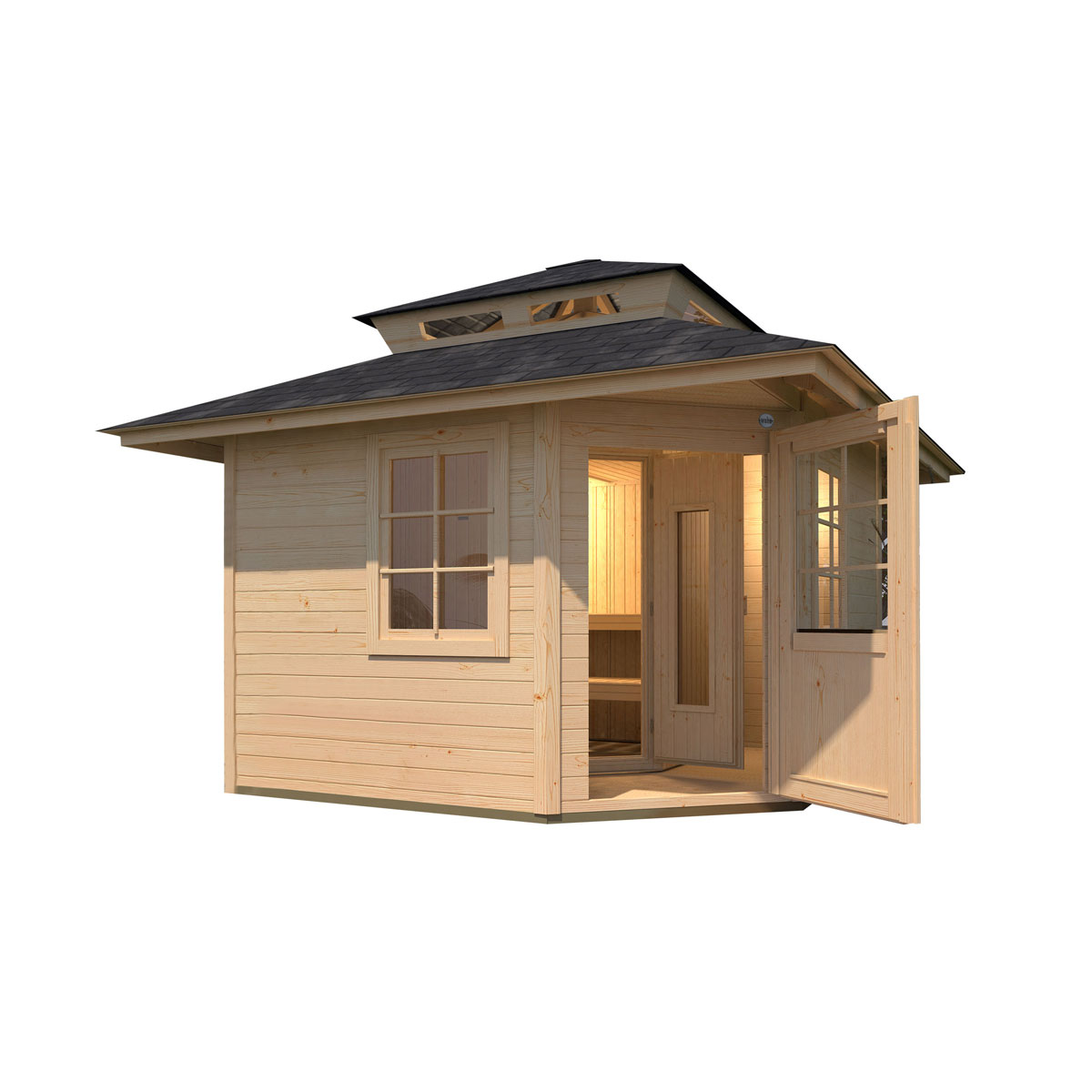 Weka  Saunahaus Kurikka Sparset 7,5 kW Bio S natur