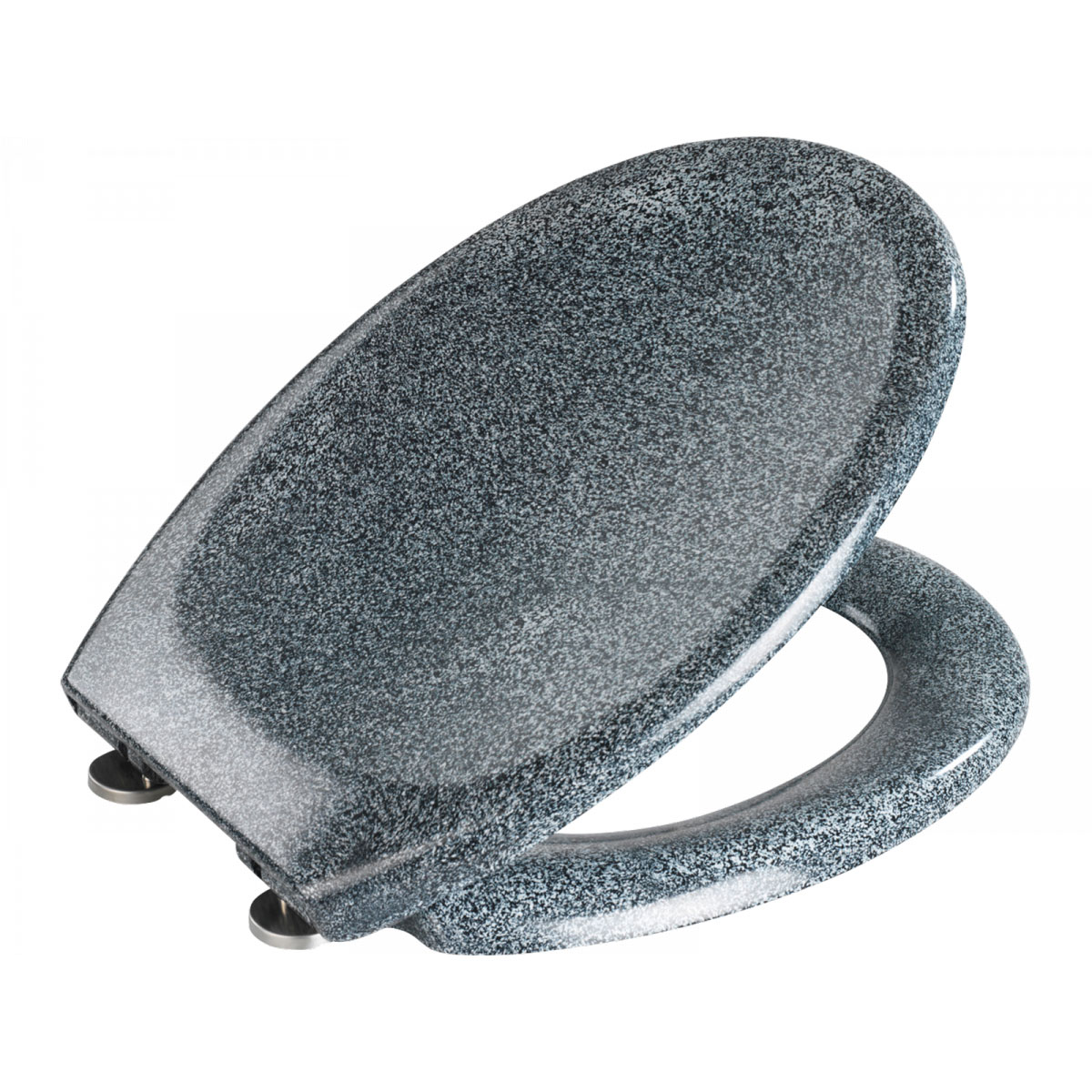 Wenko Premium WC-Sitz Ottana Granit antibakteriell mit Absenkautomatik