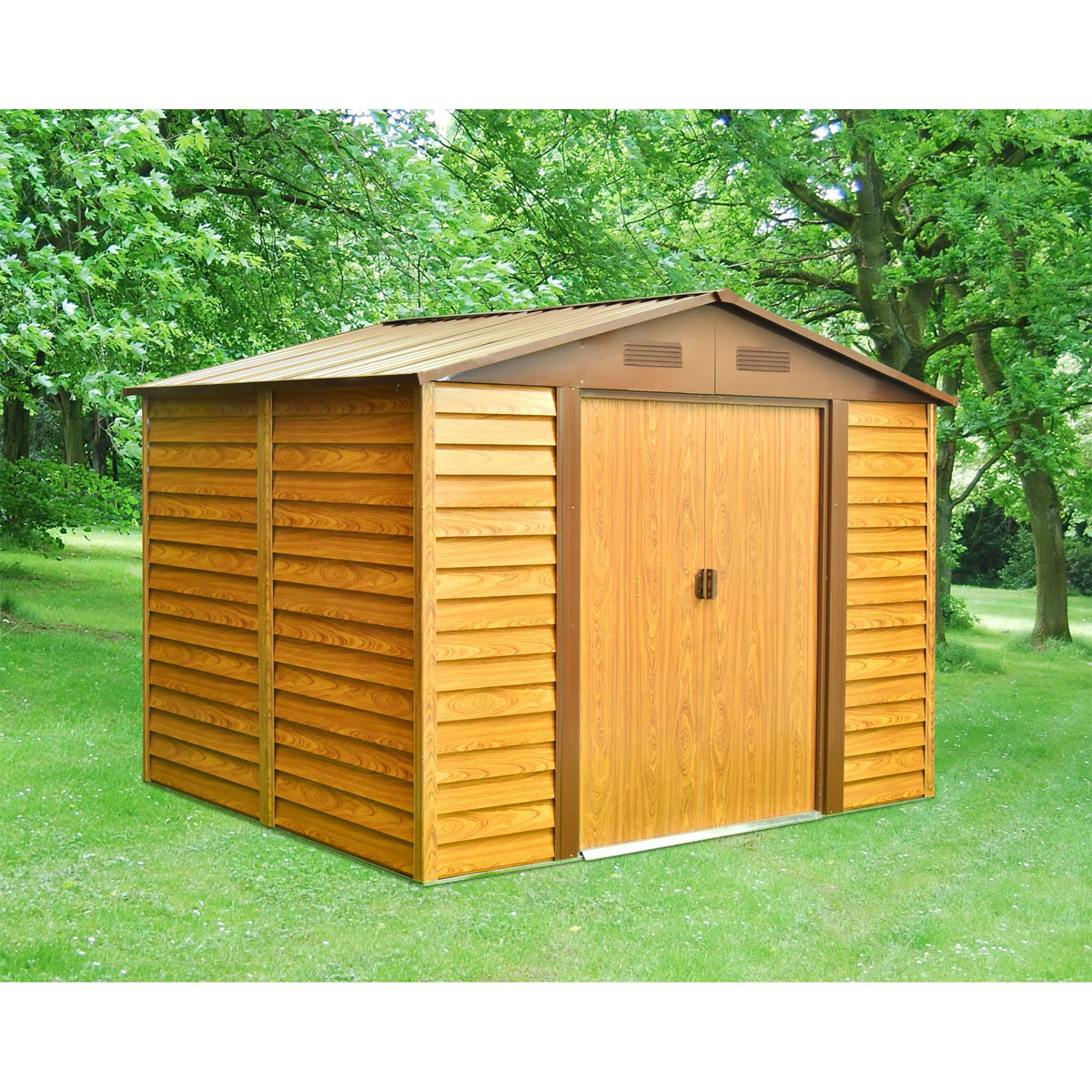 Pergart Gerätehaus Frankfurt II 8,2m² holzoptik Bild 7