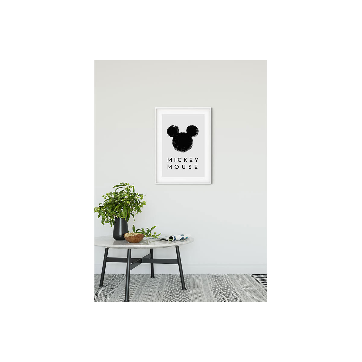 Komar  Wandbild Mickey Mouse Silhouette 40x50 cm