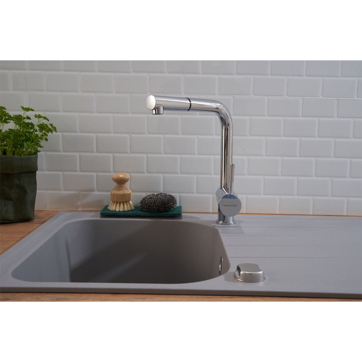 Respekta Spüle Orlando Massivgranit Bild 6