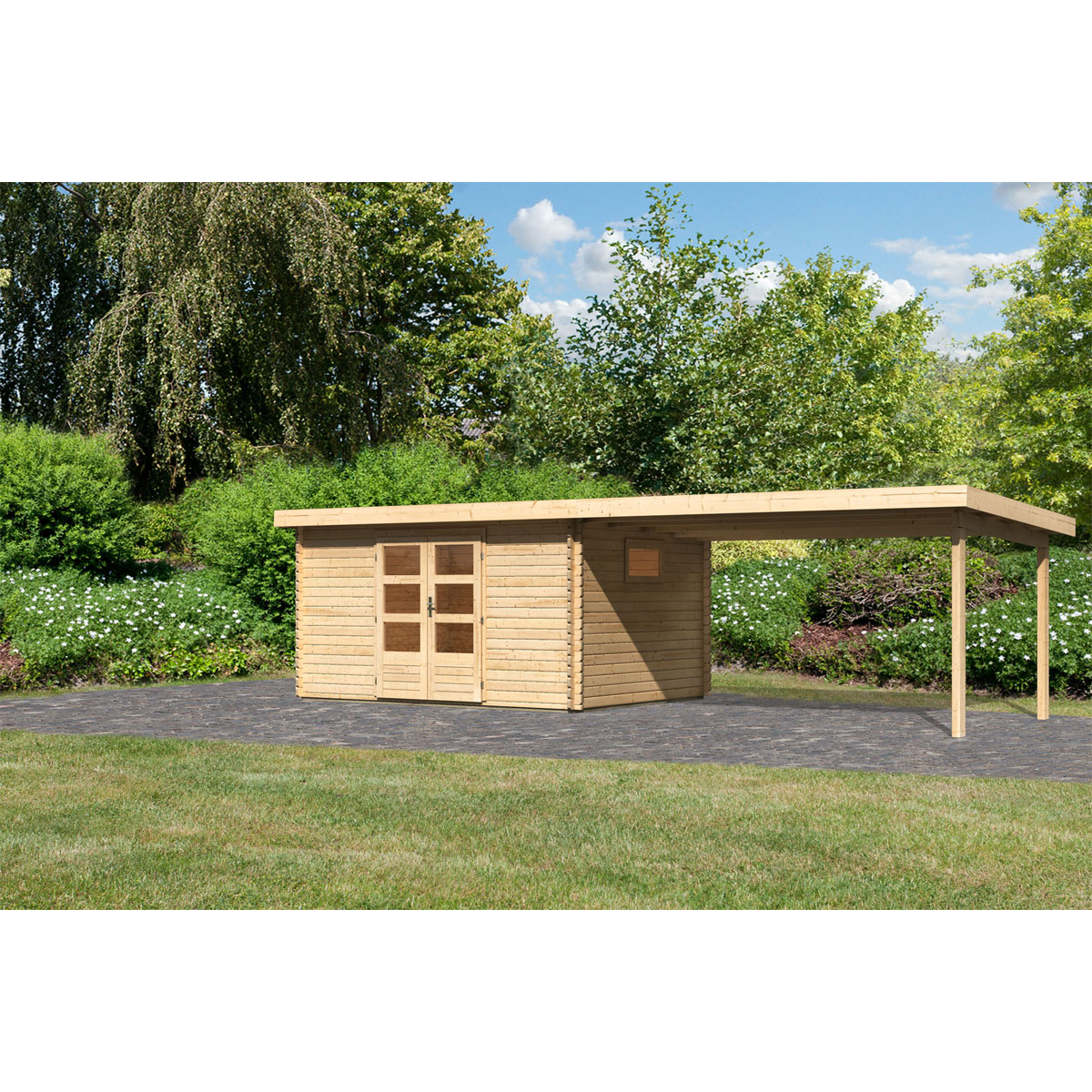 Karibu Blockbohlenhaus Trittau 5 Bild 1