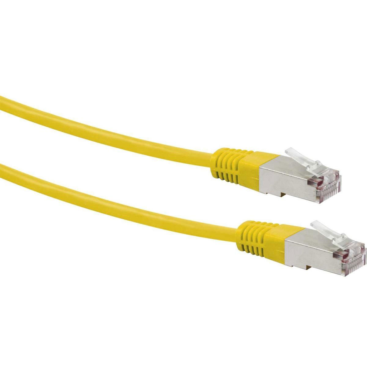 Schwaiger CAT5e-Netzwerkkabel gelb 2 m Bild 3