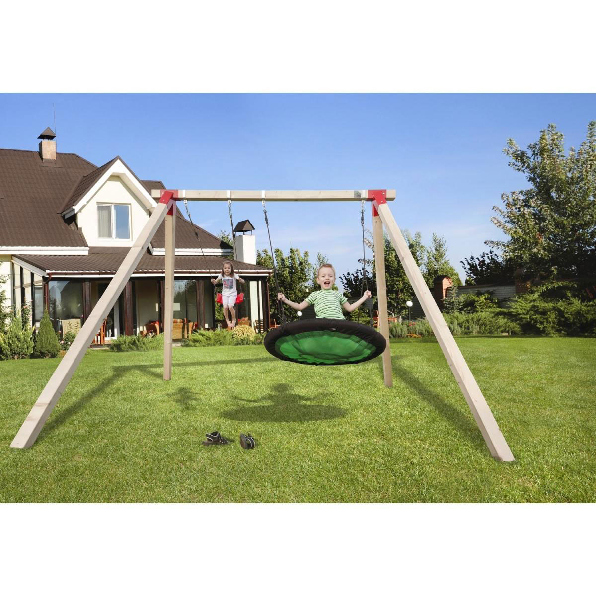 Weka Doppelschaukel Tabaluga inkl Nestschaukel