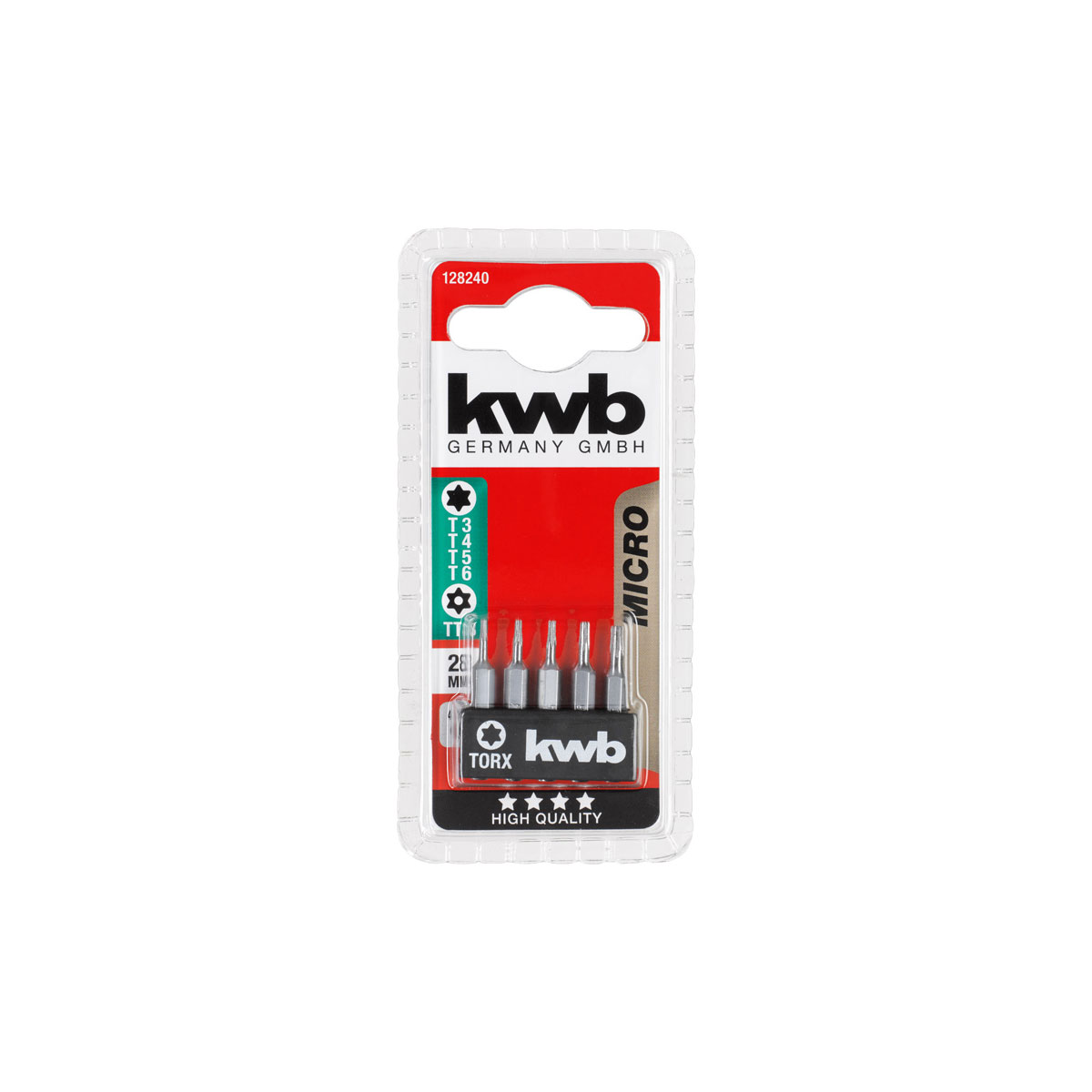 kwb  Micro Bits 28 mm 5 teilig T 3-6 TT 8 Bild 2