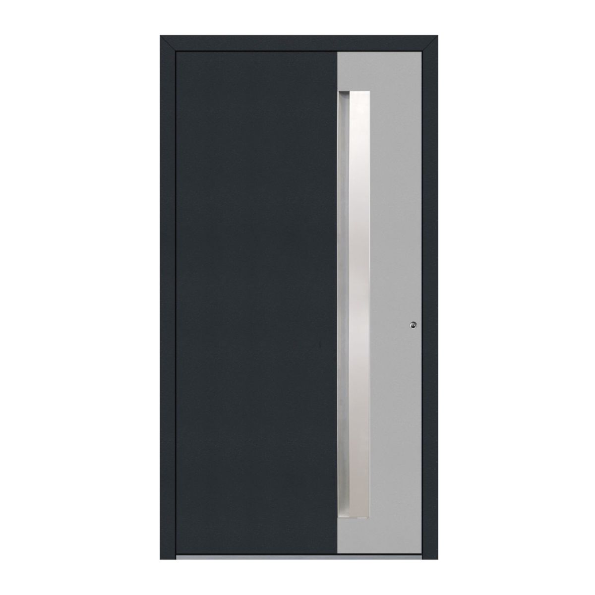 Schüco Aluminium Haustür 806 Bologna Excellent 1100 x 2100 mm RAL9016/1019/7016 DR