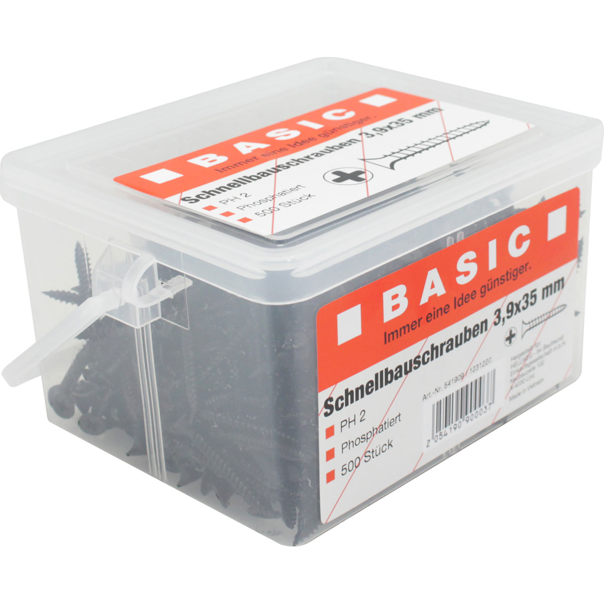 Basic Schnellbauschrauben-Eimer 3,9 x 35 mm 500 Stück Bild 3