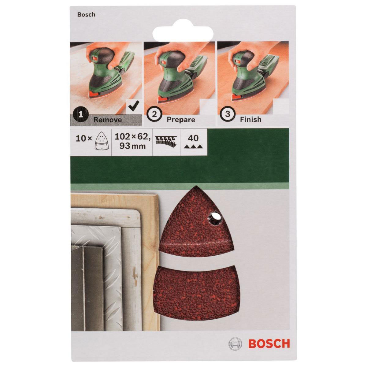 Bosch  Multischleifblatt G40 Klett 10 Stück Bild 2
