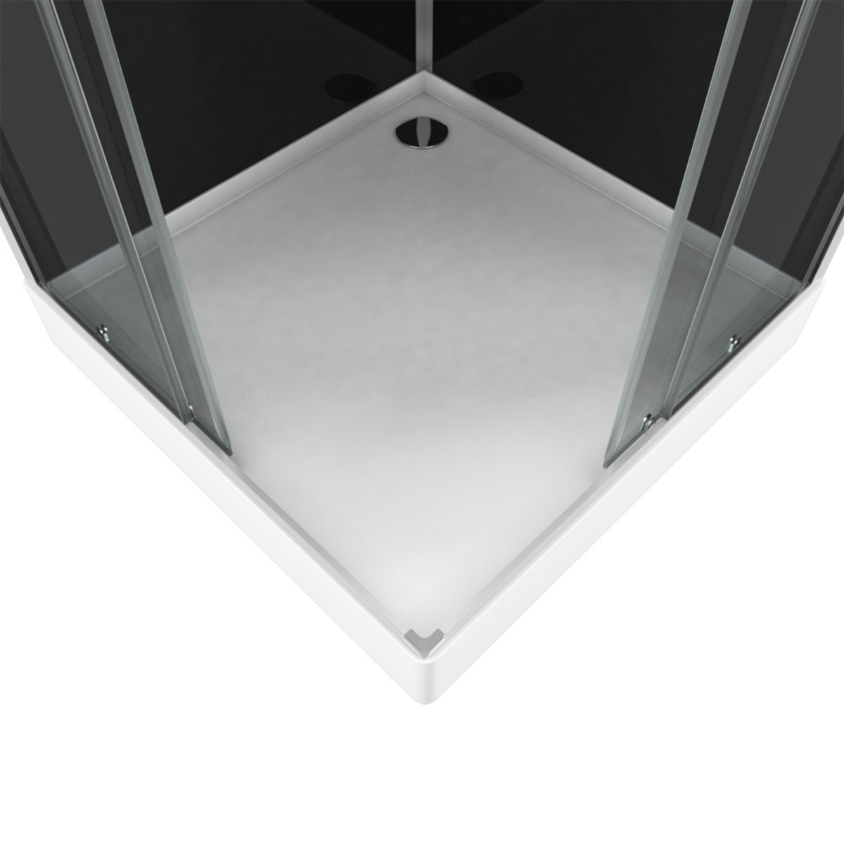 Aurlane Komplettdusche Club Square eckig 90 x 215 x 90 cm Bild 3