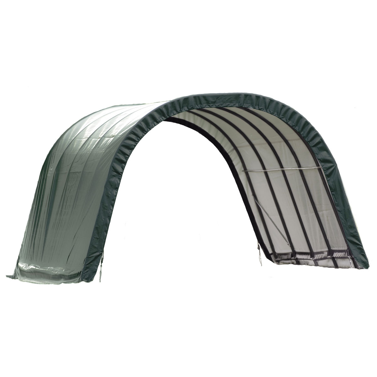 ShelterLogic Weidezelt Run-In-Shed 22,57 m² 610x370x250cm Grün