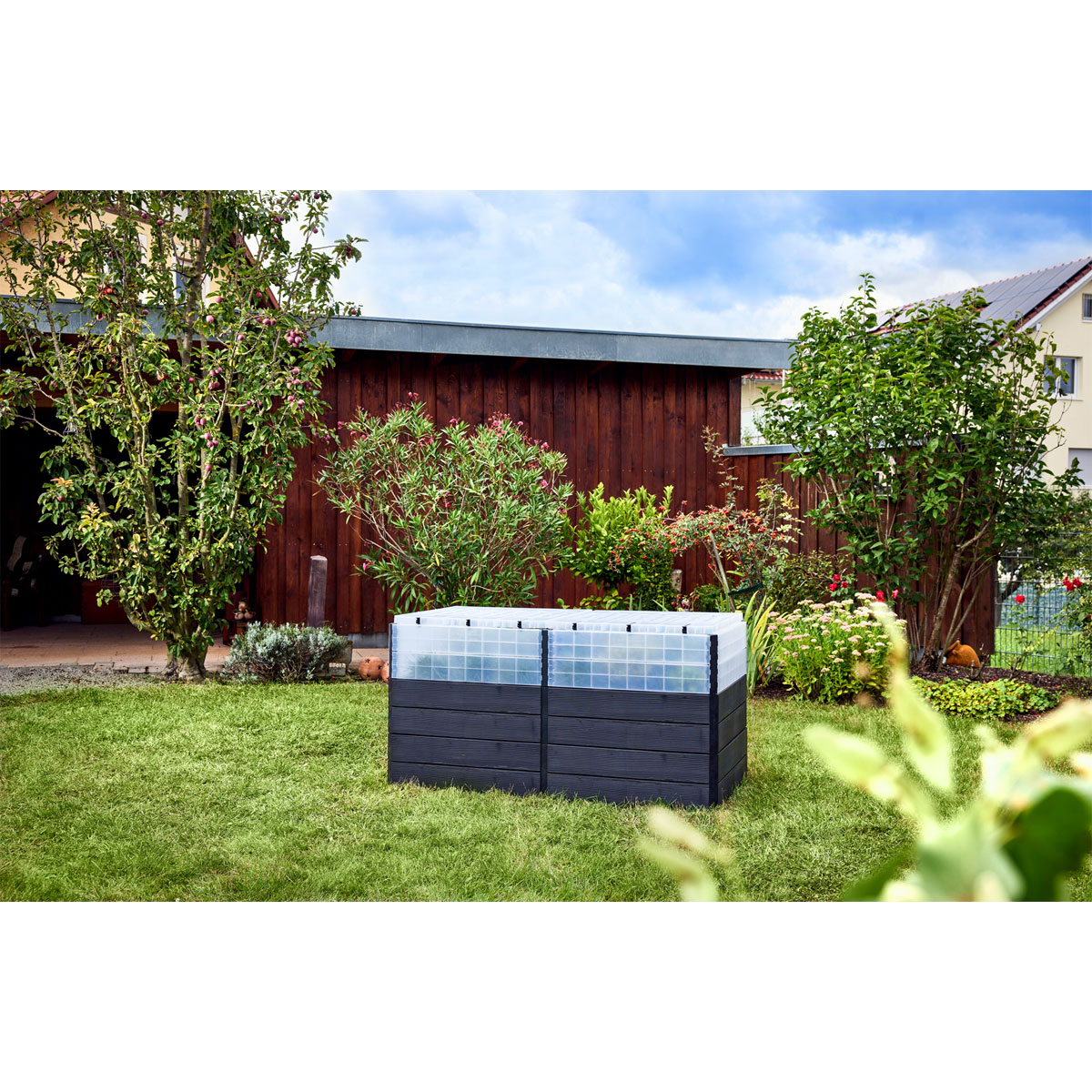 Garantia  Hochbeet Ergo Quadro TurboPlus 2 L 80 Wood, inkl. FLORA Wassersparsystem Bild 3