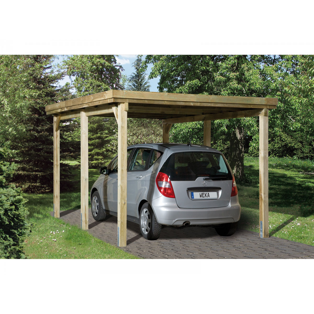 Weka Carport 617 Größe 1 322 cm Bild 1