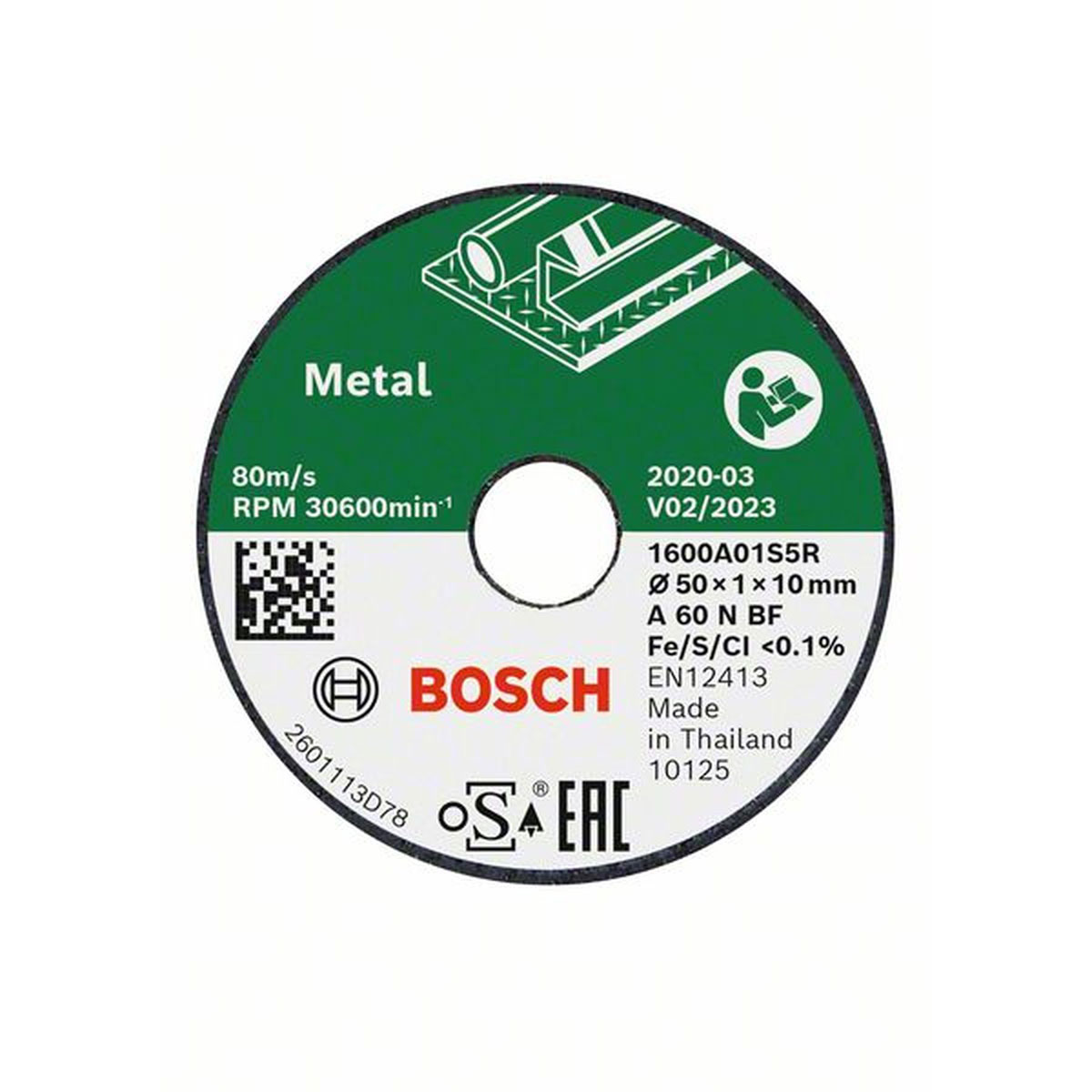 Bosch  Trennscheibe Easy cut und Grind aus Metall 50 x 110 mm 3 Stück