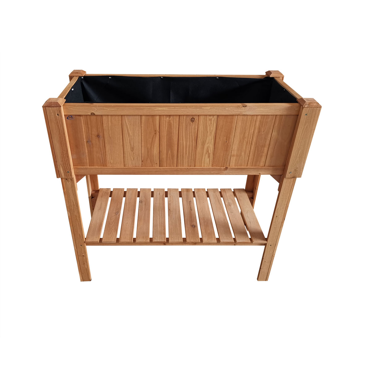 Coemo Hochbeet Kräuterbeet mit Pflanzfolie 90 x 40 x 90 cm Bild 2