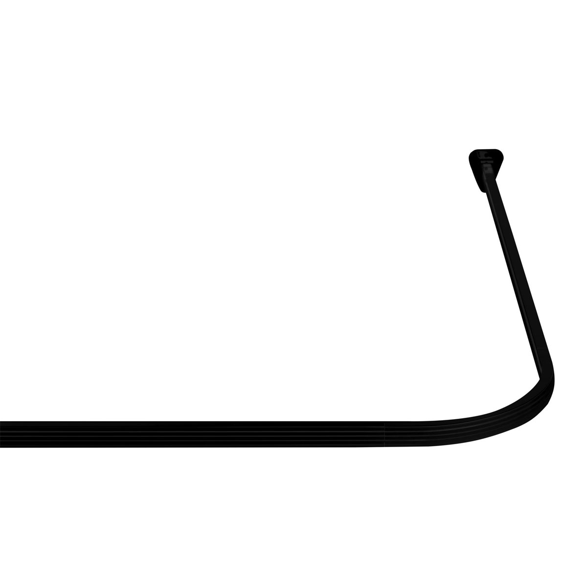 Valblue Universal-Vorhangschiene Bruck, ca. 90x90x90 cm, Farbe: Schwarz matt